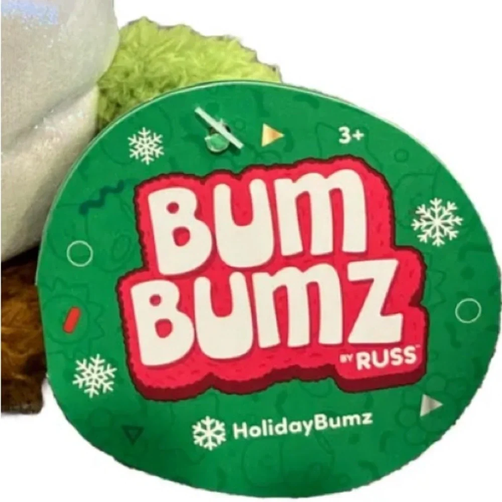 NWT 4.5” Ponti the Poinsettia  Holidaybumz — Bum Bumz Christmas Plush
